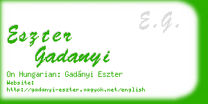 eszter gadanyi business card